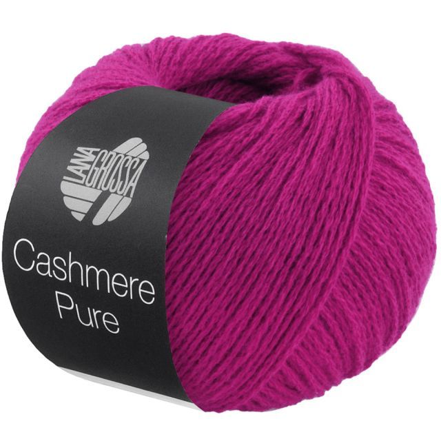 Cashmere Pure - Fuchsia Col. 20 - 25g Yarn Skein by Lana Grossa