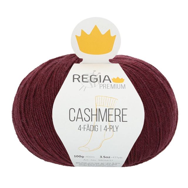 REGIA 4-Ply PREMIUM Cashmere 100g - Wine Red