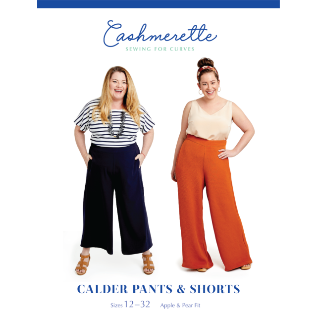CALDER PANTS AND SHORTS - Size 12-32 by Cashmerette