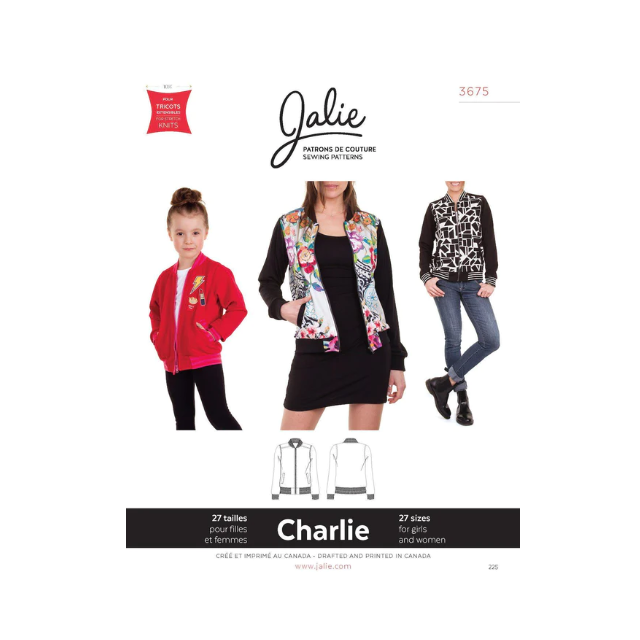 CHARLIE Bomber Jacket by Jalie #3675