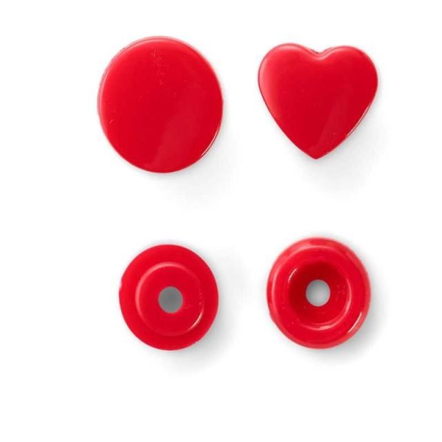 Prym Color Snap - Heart - Red