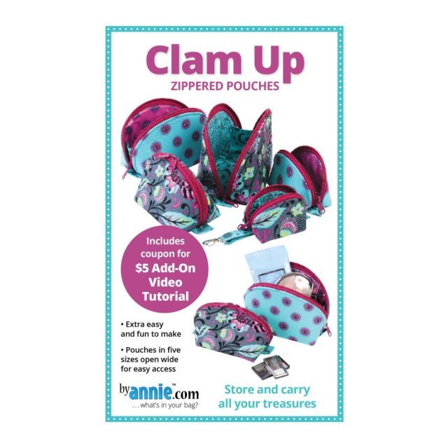 Clam Up Pouch - Bag Pattern on Paper - ByAnnie