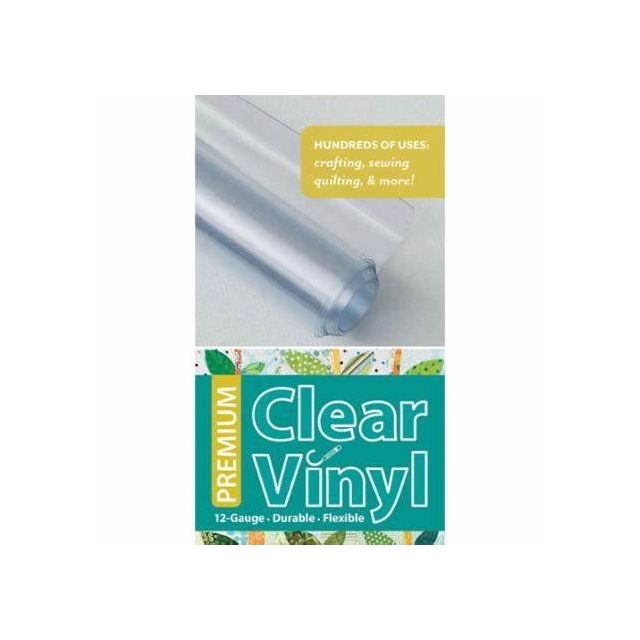 Clear Vinyl - 12 Gauge - 16" x 1.5 Yard Roll by C&T Publishing