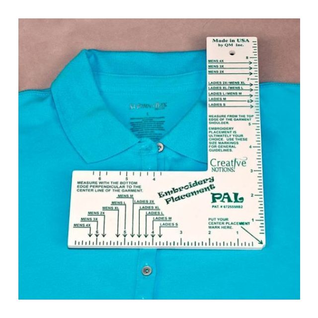 Embroidery Placement Ruler Adult