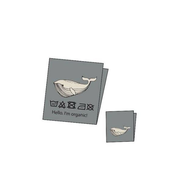 Label -Combi pack - Whale - 10pcs