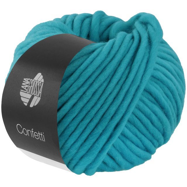 Confetti - Merino Wool Turquoise Col. 106- 100g Skein by Lana Grossa