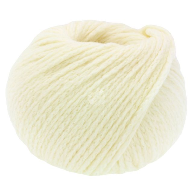 Cool Merino Big - Merino Chain Yarn - Off White Col.201 - 50g Skein  by Lana Grossa