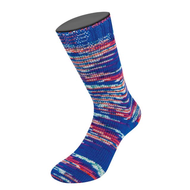 Cool Wool 4 Socks Print - Col. 7202 - 100g Skein 4ply Merino Sock Yarn by Lana Grossa