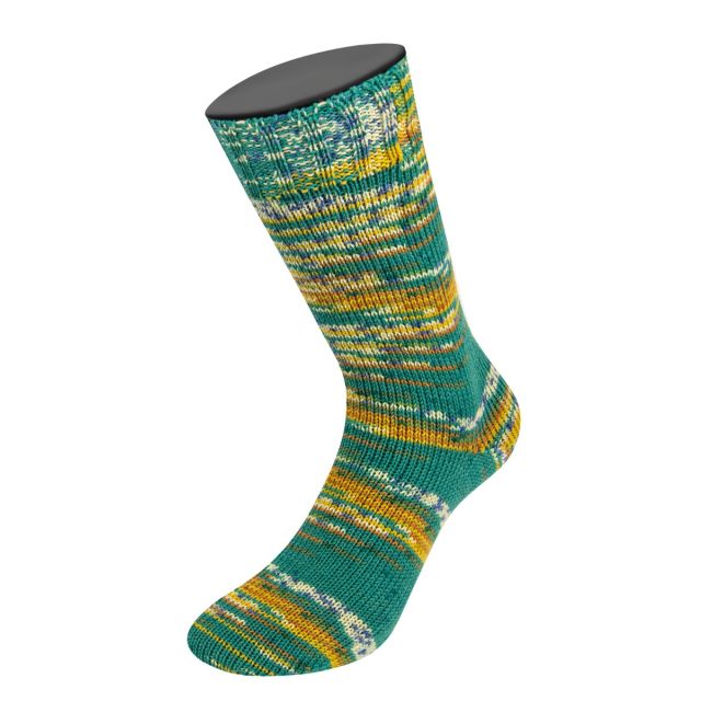 Cool Wool 4 Socks Print - Col. 7204 - 100g Skein 4ply Merino Sock Yarn by Lana Grossa