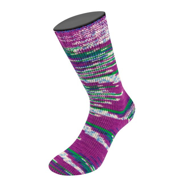 Cool Wool 4 Socks Print - Col. 7207 - 100g Skein 4ply Merino Sock Yarn by Lana Grossa