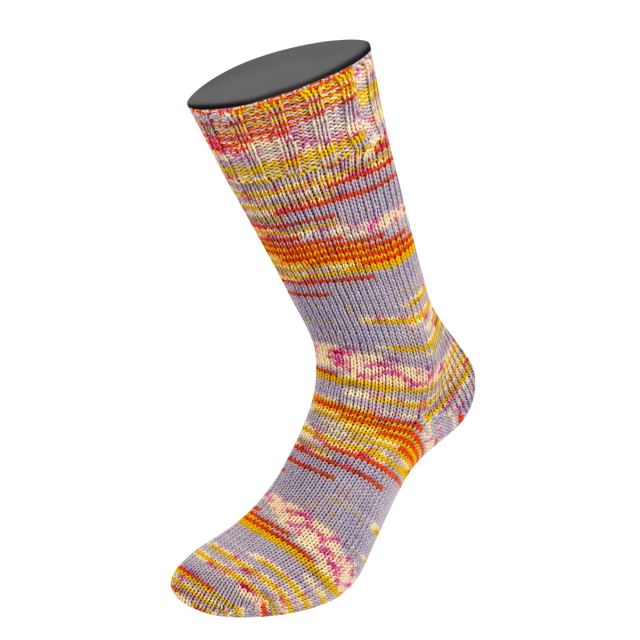 Cool Wool 4 Socks Print - Col. 7208 - 100g Skein 4ply Merino Sock Yarn by Lana Grossa