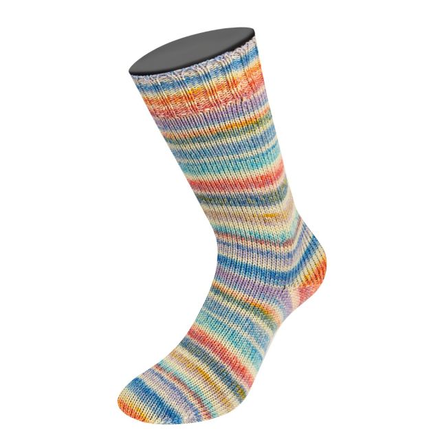 Cool Wool 4 Socks Print - Col. 7763 - 100g Skein 4ply Merino Sock Yarn by Lana Grossa