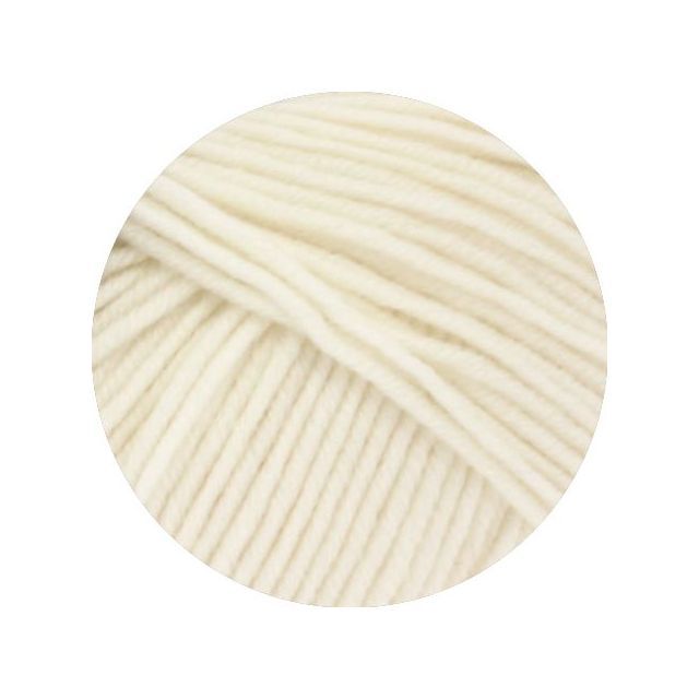 Cool Wool Big - Classic Merino Yarn - Natural White Col. 601 - 50g Skein by Lana Grossa