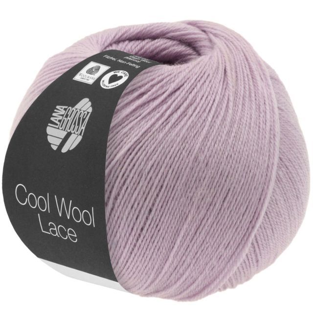 Cool Wool Lace - Classic Merino Yarn - Lilac Col. 015 - 50g Skein by Lana Grossa