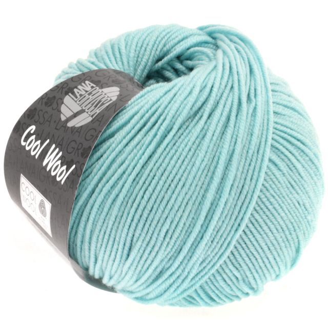 Cool Wool Superfine - Classic Merino Yarn - Turquoise Col. 2020- 50g Skein by Lana Grossa