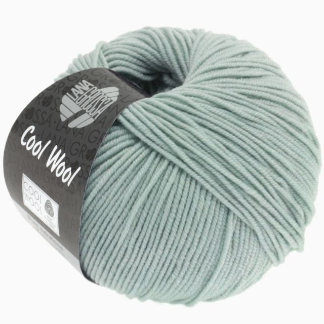 Cool Wool Superfine - Classic Merino Yarn - Ice Grey Col. 2028- 50g Skein by Lana Grossa