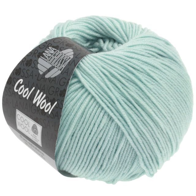 Cool Wool Superfine - Classic Merino Yarn - Light Turquoise Col. 2030- 50g Skein by Lana Grossa