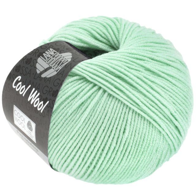 Cool Wool Superfine - Classic Merino Yarn - Pastel Turquoise Col. 2056 - 50g Skein by Lana Grossa