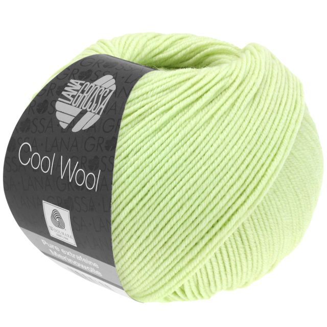 Cool Wool Superfine - Classic Merino Yarn - Pastel Green Col. 2077- 50g Skein by Lana Grossa