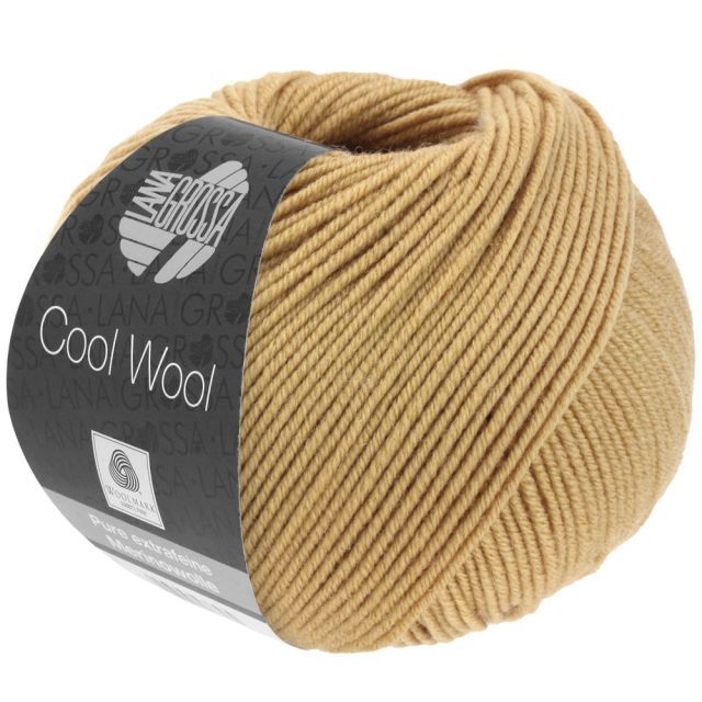 Cool Wool Superfine - Classic Merino Yarn - Camel Col. 2092- 50g Skein by Lana Grossa