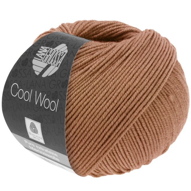 Cool Wool Superfine - Classic Merino Yarn - Light Rust Col. 2094- 50g Skein by Lana Grossa