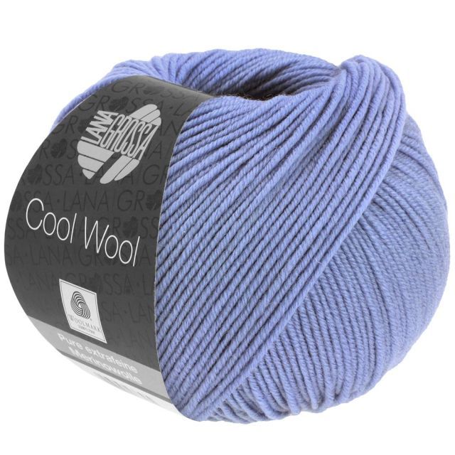 Cool Wool Superfine - Classic Merino Yarn - Periwinkle Col. 2097- 50g Skein by Lana Grossa