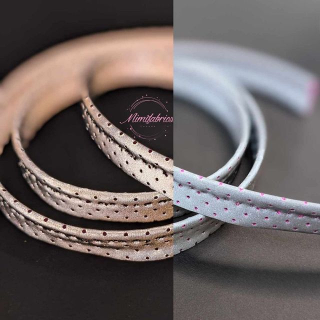 Reflective Stretch Piping - Neon Pink