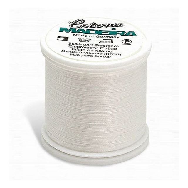 Madeira - Cotona No.80 White Col. 502 - 100% Mercerized Cotton