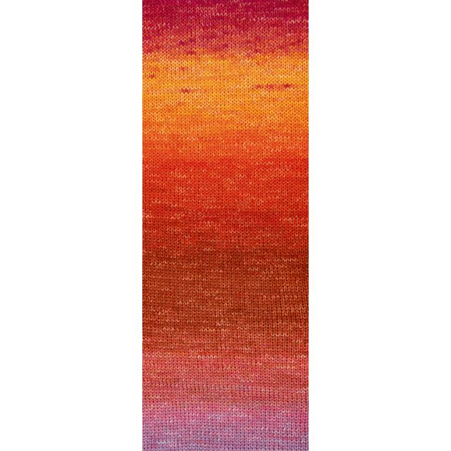 COTONELLA - Pima cotton yarn - Red/Orange/Pink/Purple Col. 04 - 100g Skein by Lana Grossa