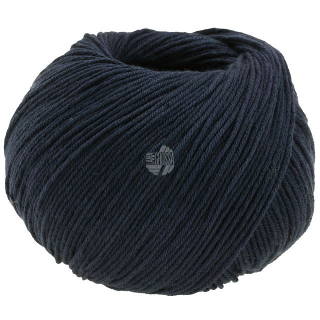 COTTON LOVE - cable plied organic cotton yarn - 50g Col.10 navy blue by Lana Grossa