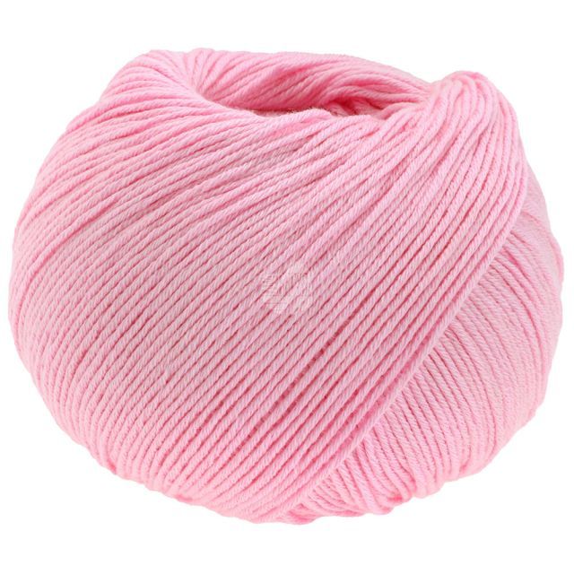 COTTON LOVE - cable plied organic cotton yarn - 50g Col.13 rose by Lana Grossa