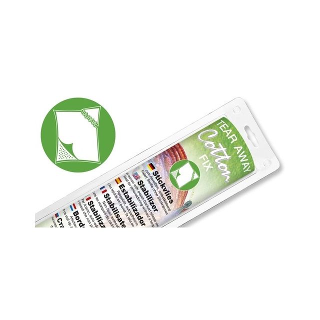 MADEIRA - Tear-Away Stabilizer "Cotton Fix"  WHITE 30cm x 3m