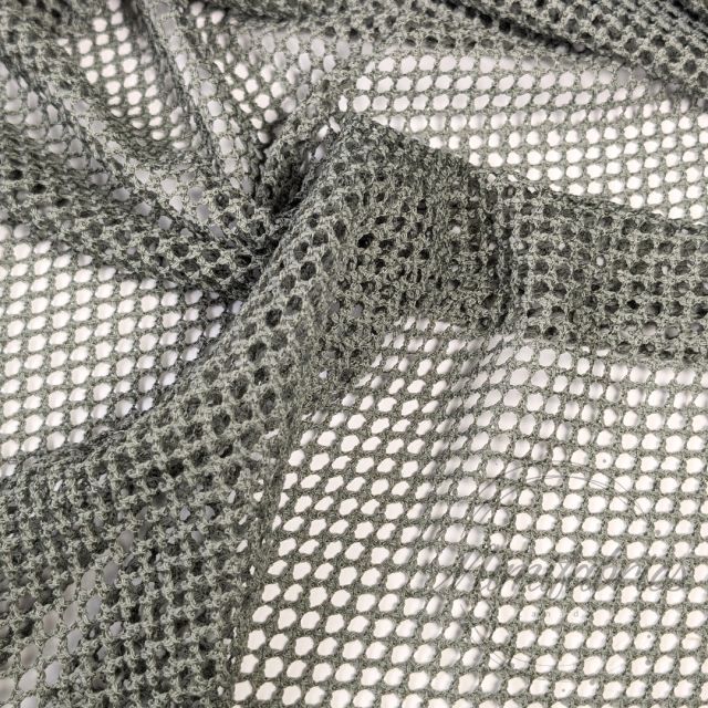 Knitted Mesh Fabric - Army Green