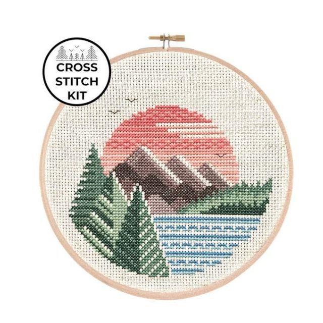Cross Stitch Kit - Cordillera by Pigeon Coop