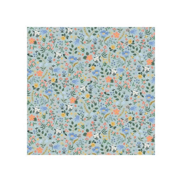 100% Cotton - Bramble Fields Light Blue - Curio by Rifle Paper per 1/2m