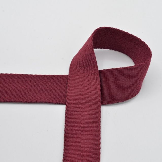 Webbing - 40mm Strapping - Bordeaux Col. 519 (Cotton/Poly Blend)
