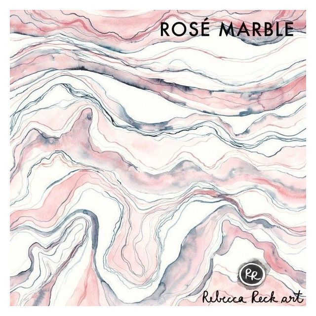 Premium Athletic/Swim Knit- Rose Marble by Rebecca Reck