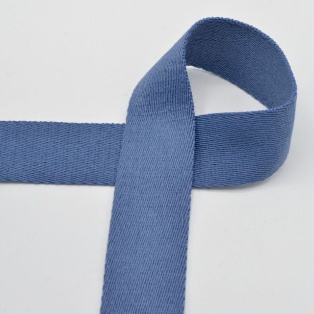 Webbing - 40mm Strapping - Light Denim Blue Col. 502 (Cotton/Poly Blend)