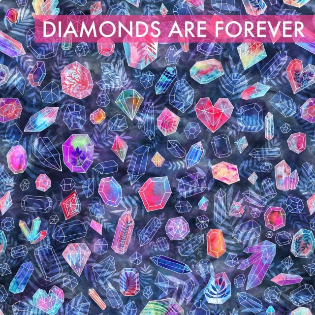 Premium Athletic/Swim Knit- Diamonds are Forever by Rebecca Reck