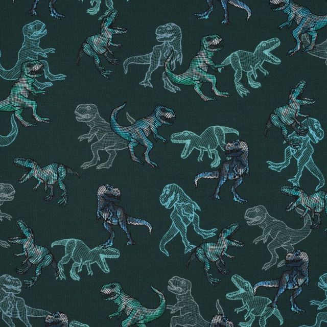 Dinosaur - Brushed French Terry - Green