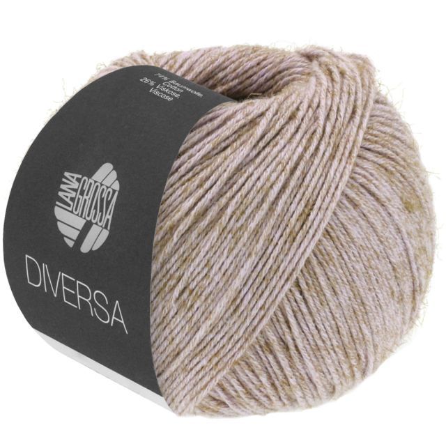 Diversa Cotton/Viscose Yarn  - Beige Rose Col.02 - 50g Skein by Lana Grossa