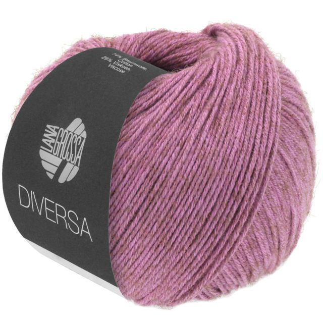 Diversa Cotton/Viscose Yarn  -Berry Col.03 - 50g Skein by Lana Grossa