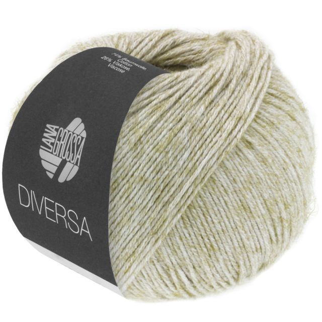 Diversa Cotton/Viscose Yarn  - Natural Col.07 - 50g Skein by Lana Grossa