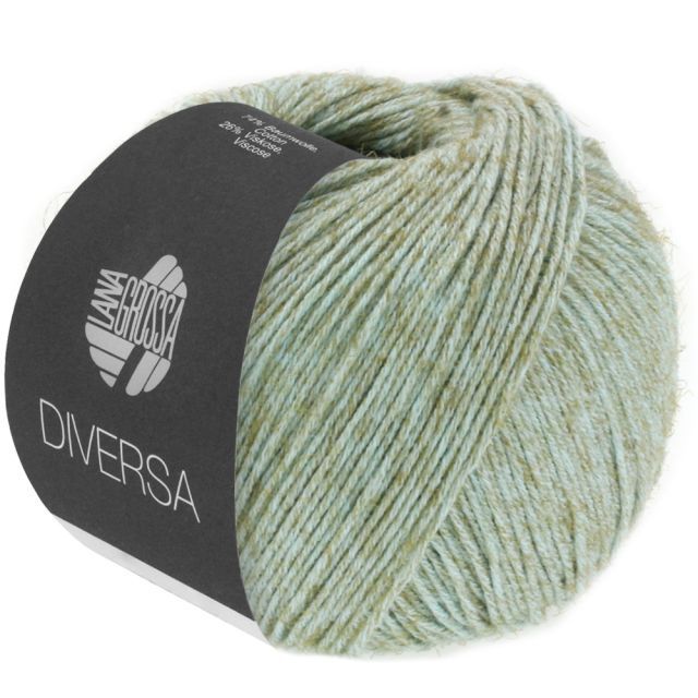 Diversa Cotton/Viscose Yarn  - Mint Col.09 - 50g Skein by Lana Grossa
