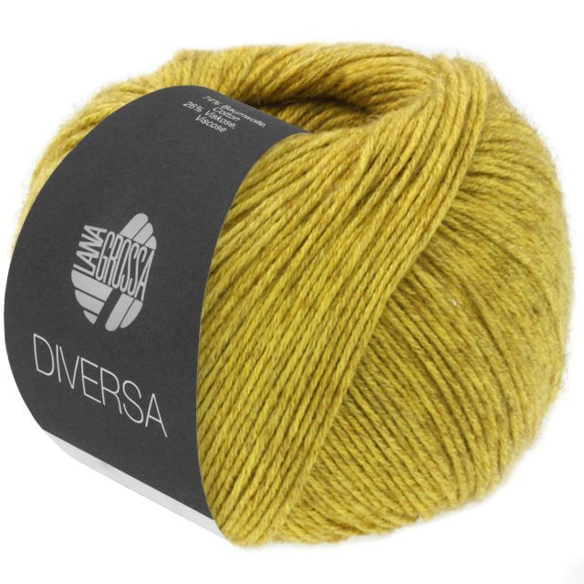 Diversa Cotton/Viscose Yarn  - Curry Col.12 - 50g Skein by Lana Grossa