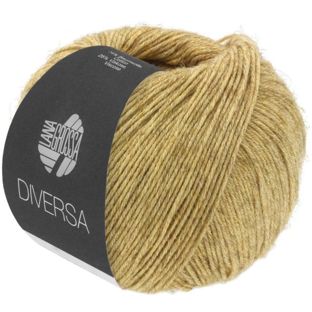 Diversa Cotton/Viscose Yarn  - Light Yellow Col.13 - 50g Skein by Lana Grossa