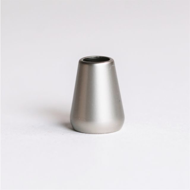Cord End - Cone 13mm - Silver Matte (set of 2)
