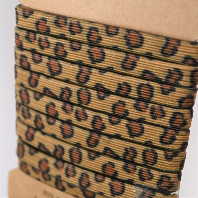 Elastic Tape "Soft Touch" 8mm x 3m Leopard - Goldenrod 583