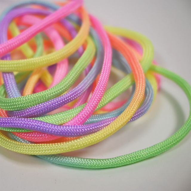 Pastel Rainbow Cord 300cm Precut - 5mm Thickness