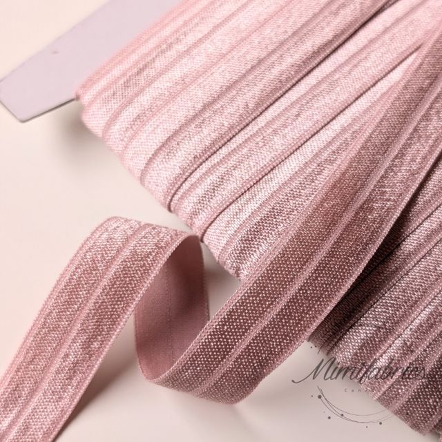 Fold over elastic - Dusted Rose -17mm Col. 692